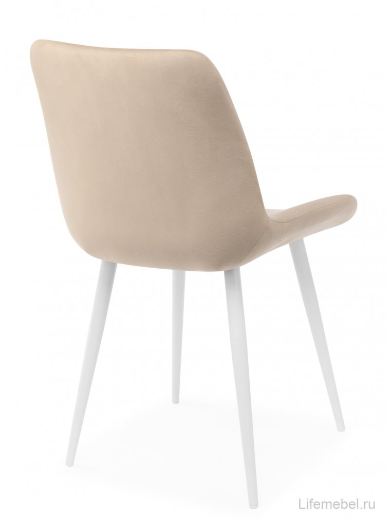 Стул на металлокаркасе Седа бежевый (zd 210) / белый