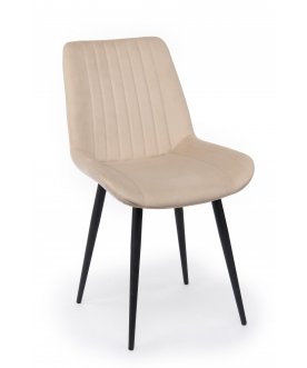 Стул на металлокаркасе Вейв бежевый (zd 210) / черный