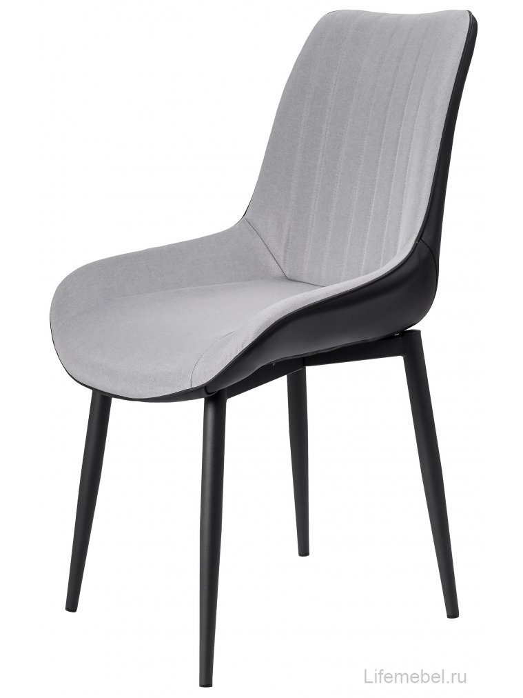 Стул на металлокаркасе Seda black / light gray