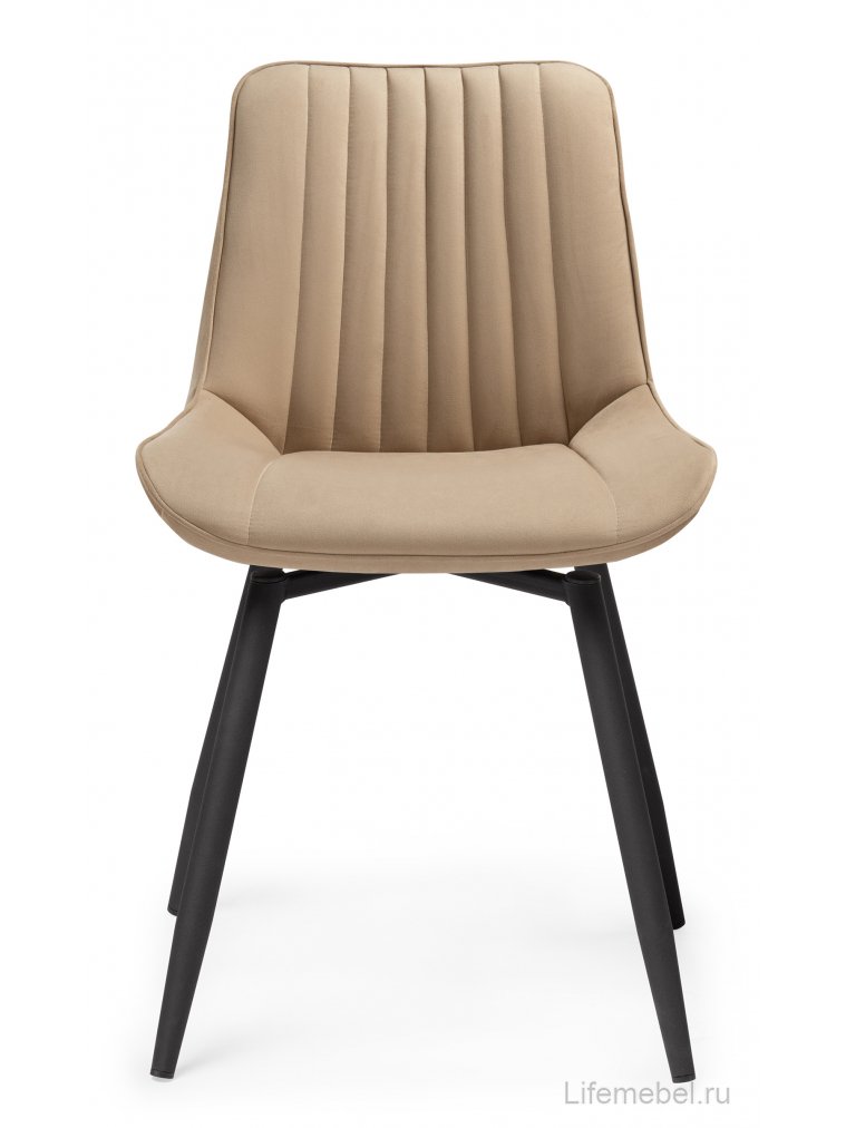 Стул на металлокаркасе Седа К крутящийся бежевый / черный