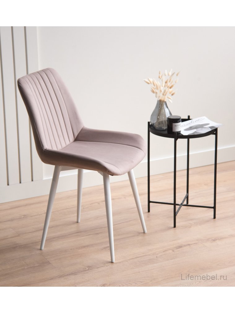 Стул на металлокаркасе Седа латте (zd 290) / белый