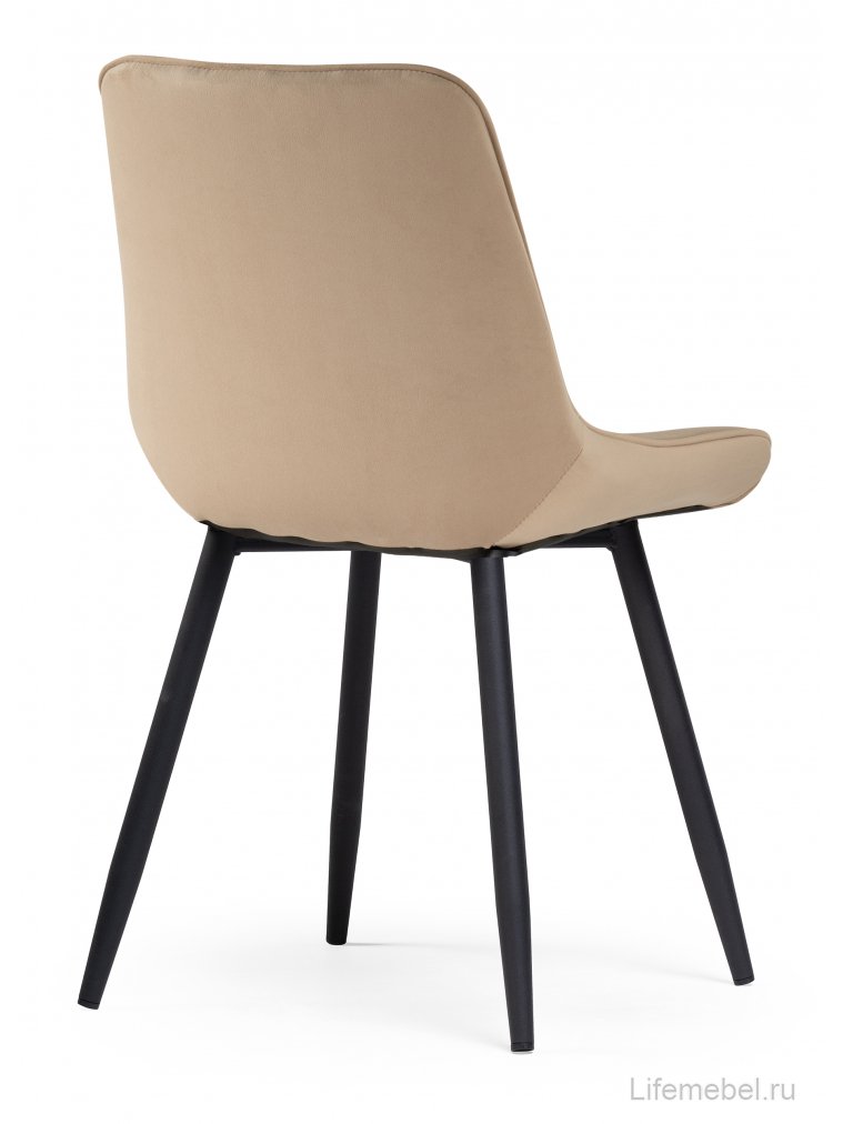 Стул на металлокаркасе Седа К бежевый / черный