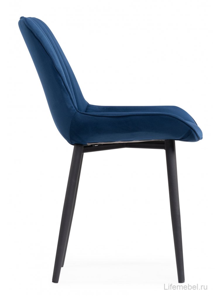 Стул на металлокаркасе Седа К синий / черный