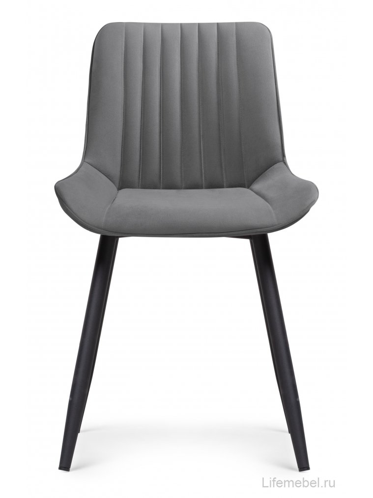 Стул на металлокаркасе Седа К темно-серый / черный