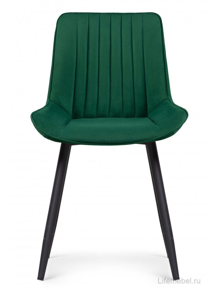 Стул на металлокаркасе Седа К зеленый / черный