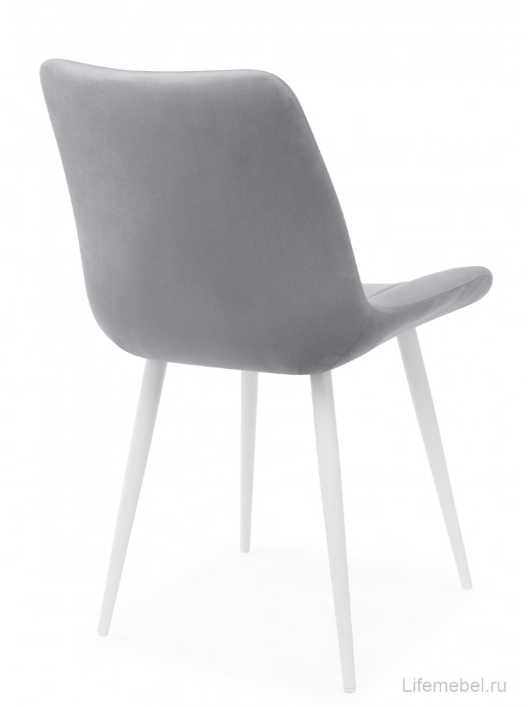Стул на металлокаркасе Седа светло-серый (zd 960) / белый
