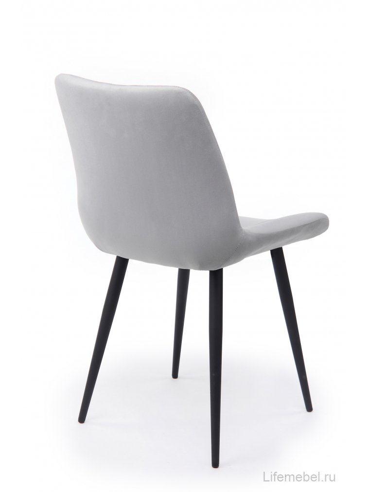 Стул на металлокаркасе Седа светло-серый (zd 960) / черный