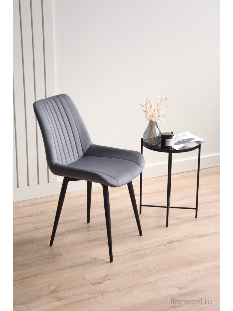 Стул на металлокаркасе Седа темно-серый (zd 995) / черный