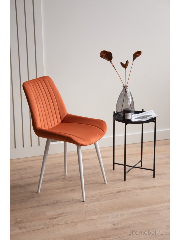 Стул на металлокаркасе Седа терракотовый (zd 432) / белый