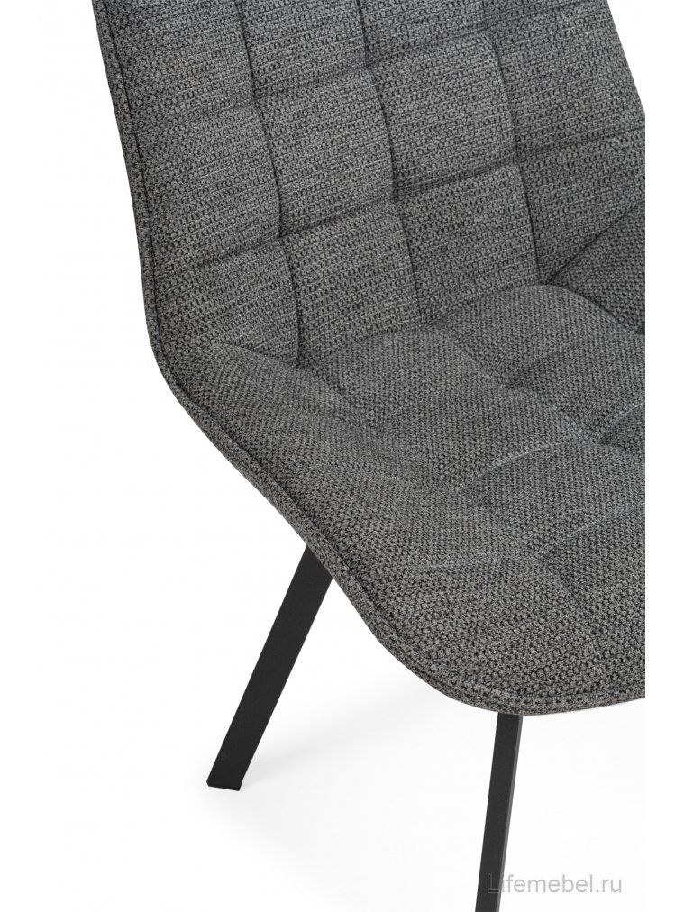 Стул на металлокаркасе Селион темно-серый / черный