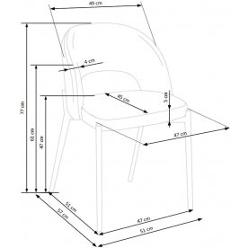 Стул на металлокаркасе K373