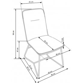 Стул на металлокаркасе K390