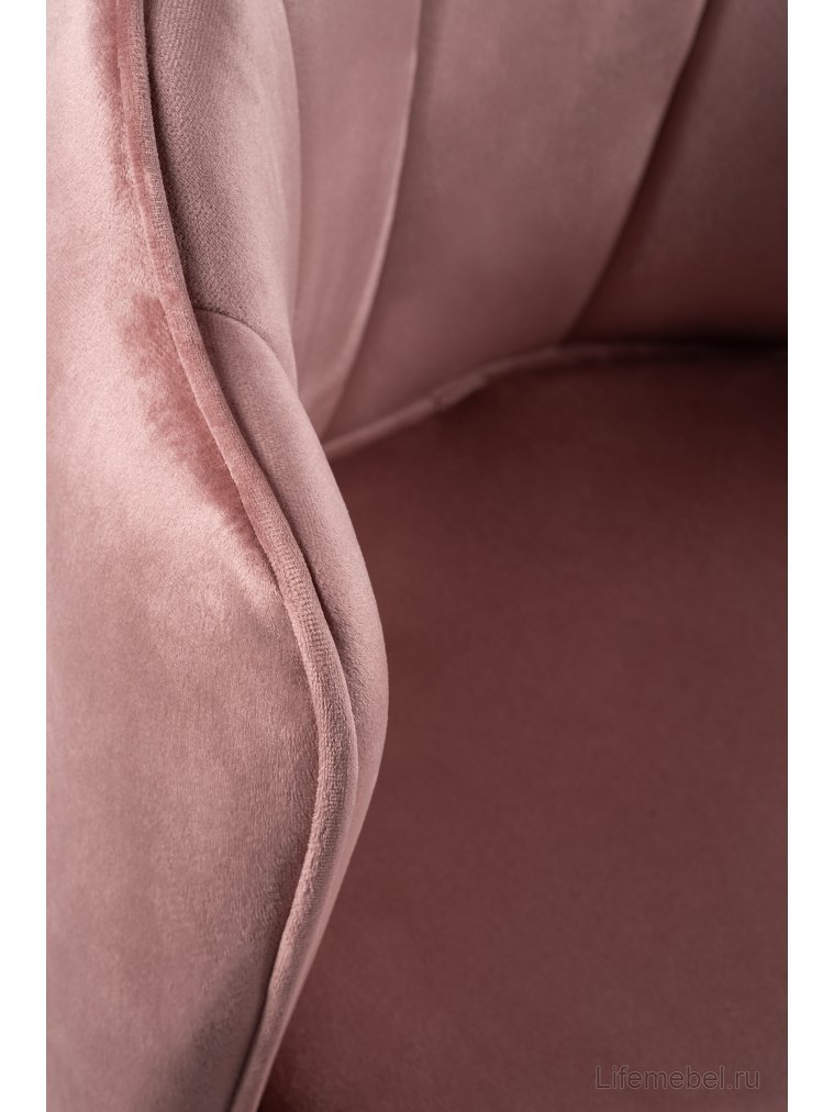 Стул на металлокаркасе Shell dark pink / black