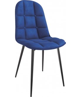 Стул на металлокаркасе K417 синий / черный