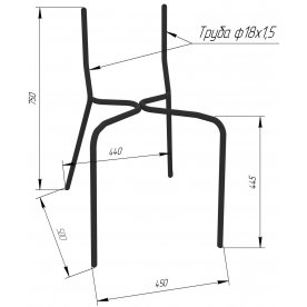 Стул на металлокаркасе SHT-S85М-2