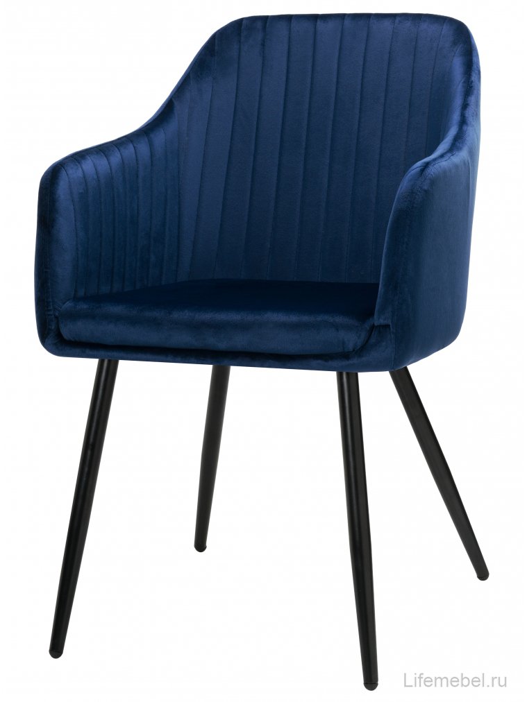 Стул на металлокаркасе Slam dark blue