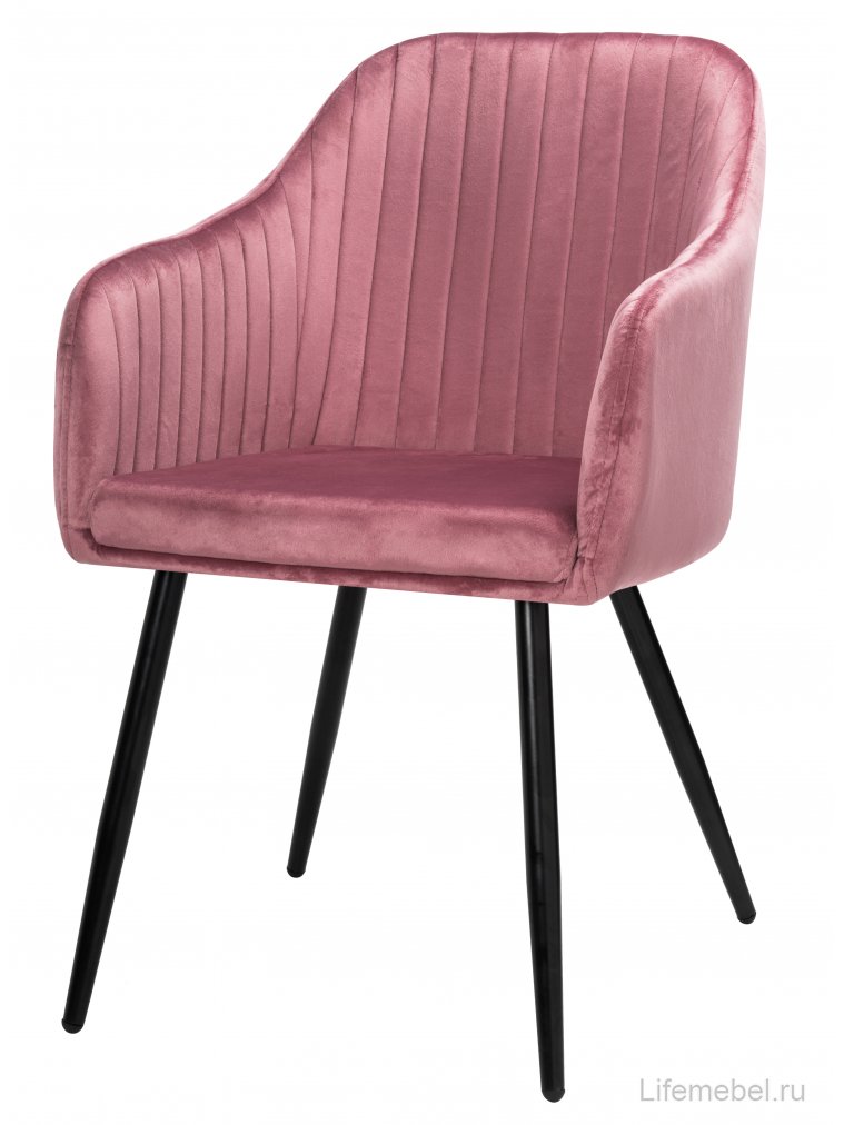 Стул на металлокаркасе Slam dark pink