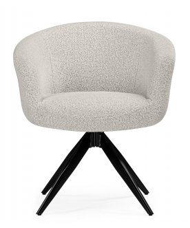 Стул-кресло Solomon 1 вращающийся светло-бежевый / черный
