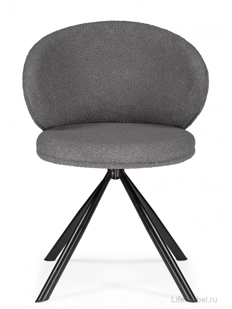 Стул на металлокаркасе Solomon крутящийся gray / black