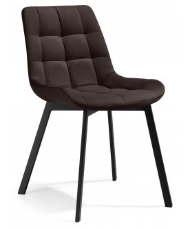 Стул на металлокаркасе Стронг коричневый GL 08 / черный