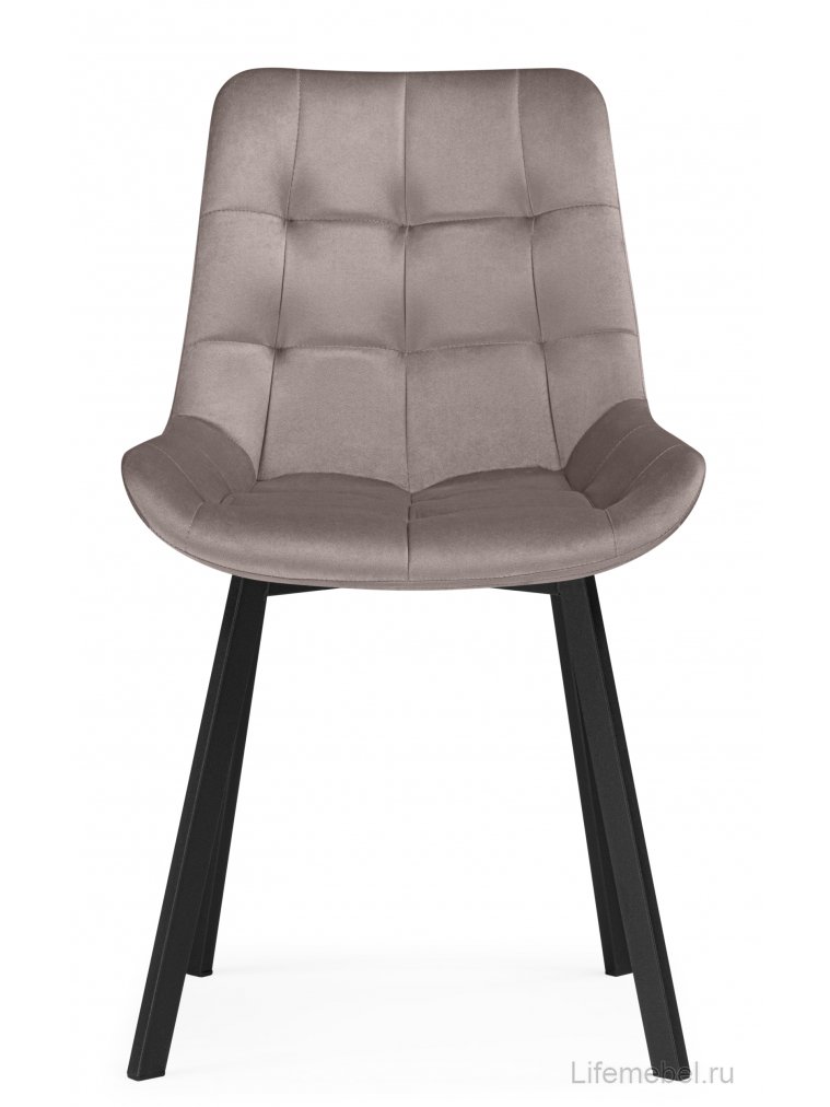 Стул на металлокаркасе Стронг латте / черный