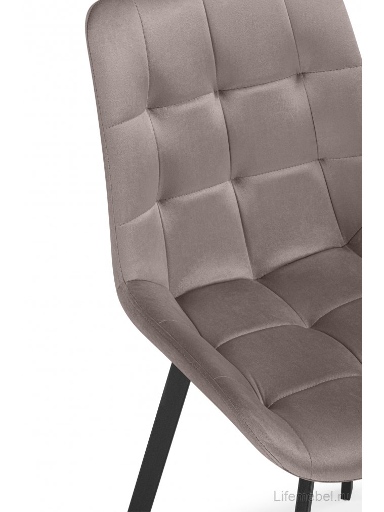 Стул на металлокаркасе Стронг латте / черный