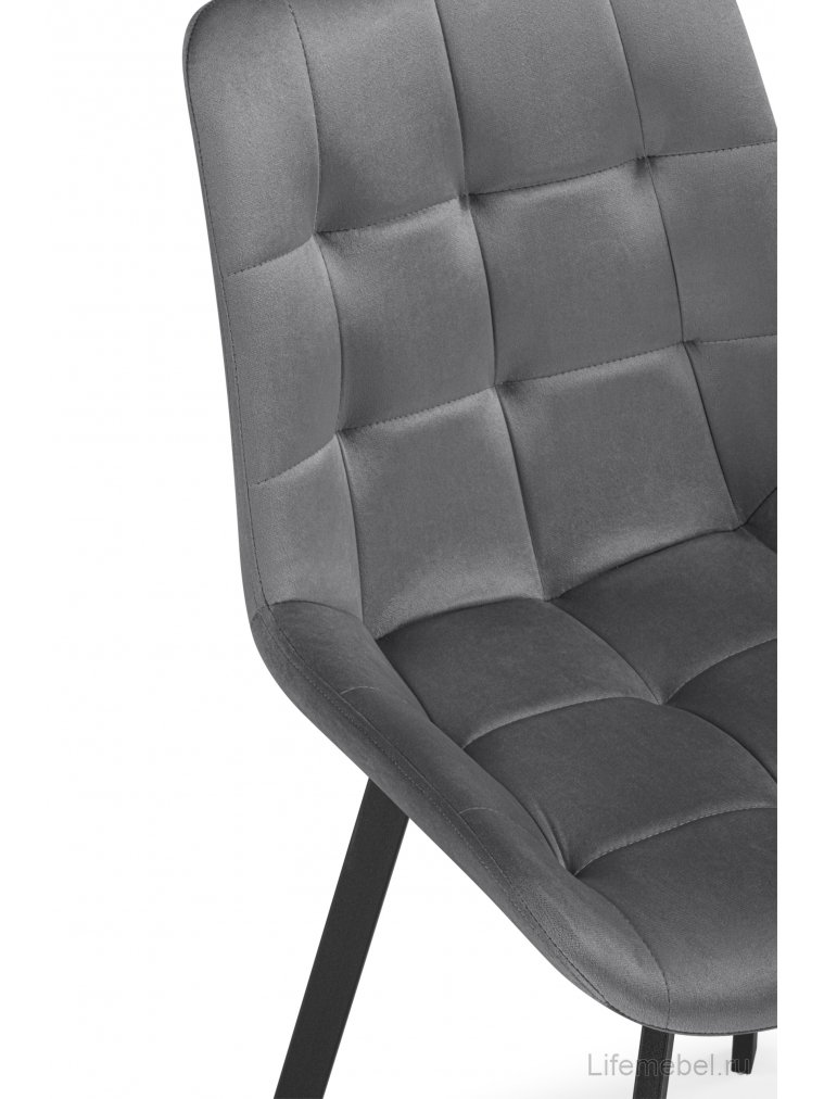 Стул на металлокаркасе Стронг темно-серый / черный