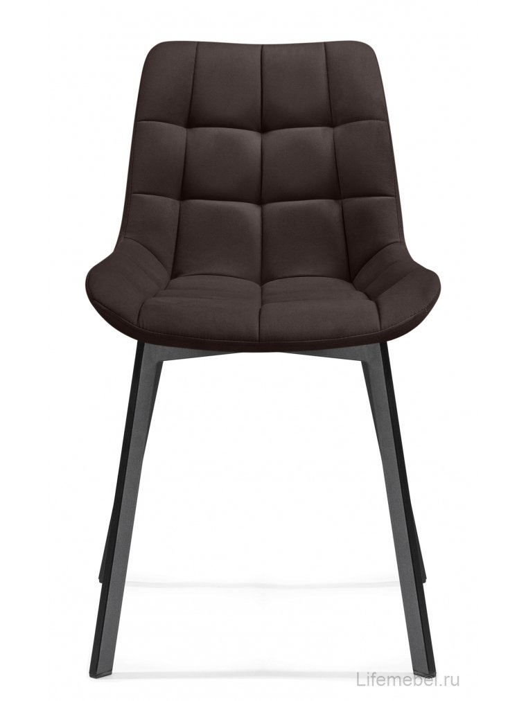 Стул на металлокаркасе Стронг вращающийся коричневый (hl 73) / черный каркас