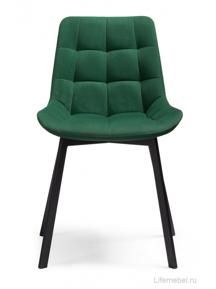 Стул на металлокаркасе Стронг зеленый hl 56 / черный каркас