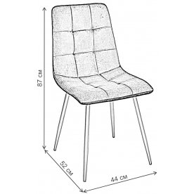 Стул на металлокаркасе Bari