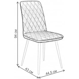 Стул на металлокаркасе DikLine 205