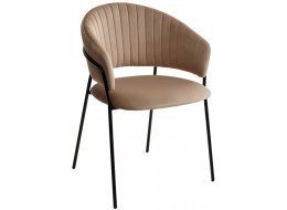 Стул на металлокаркасе Гемма капучино / черный