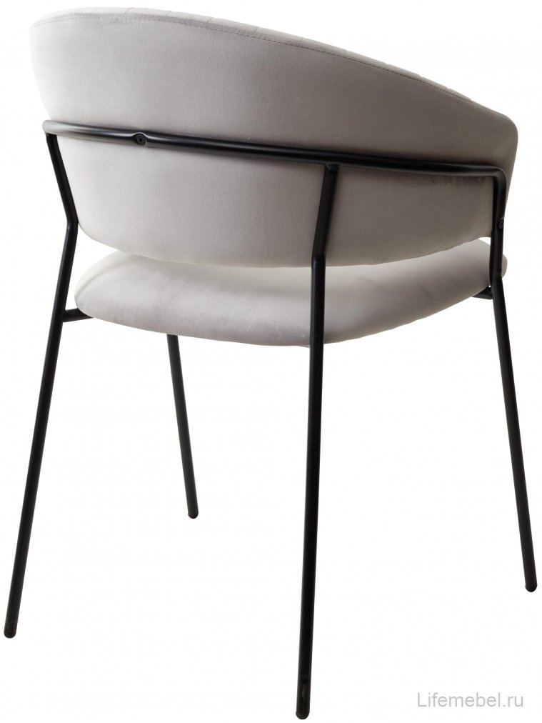 Стул на металлокаркасе Гемма светло-серый / черный