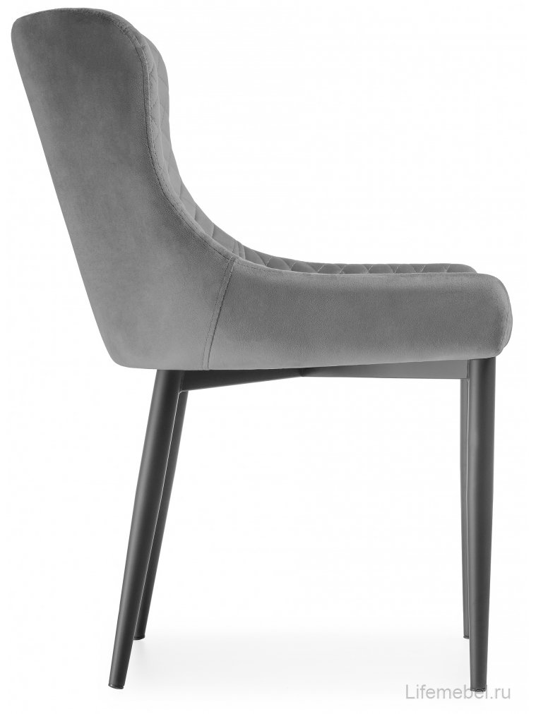 Стул на металлокаркасе Teo light gray / black