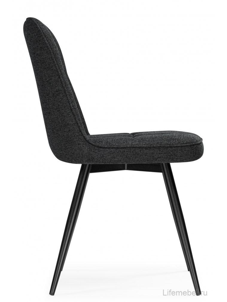 Стул на металлокаркасе Texas 4 поворотный темно-серый / черный