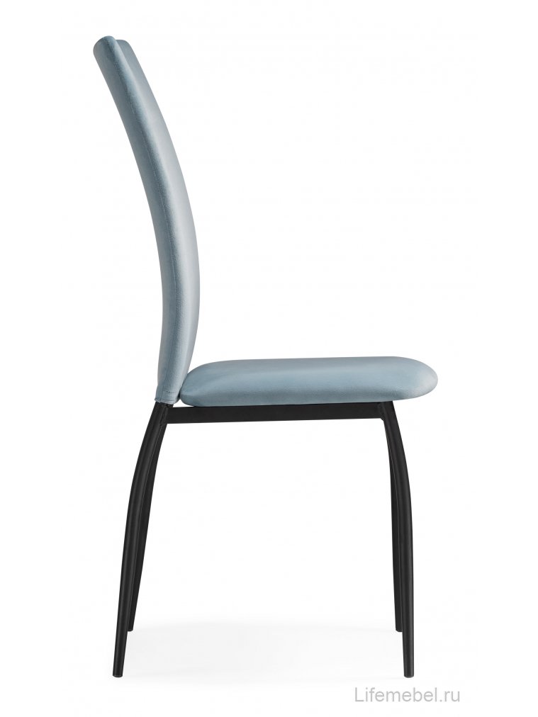 Стул на металлокаркасе Tod light blue / black