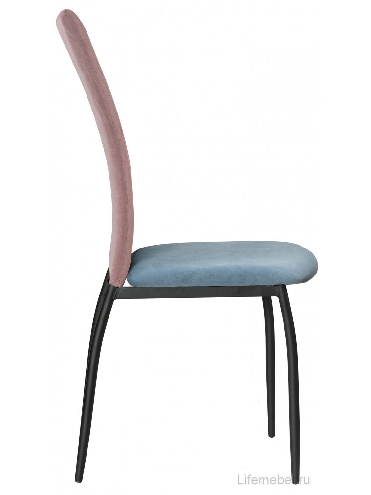 Стул на металлокаркасе Tod light purple / light blue / black