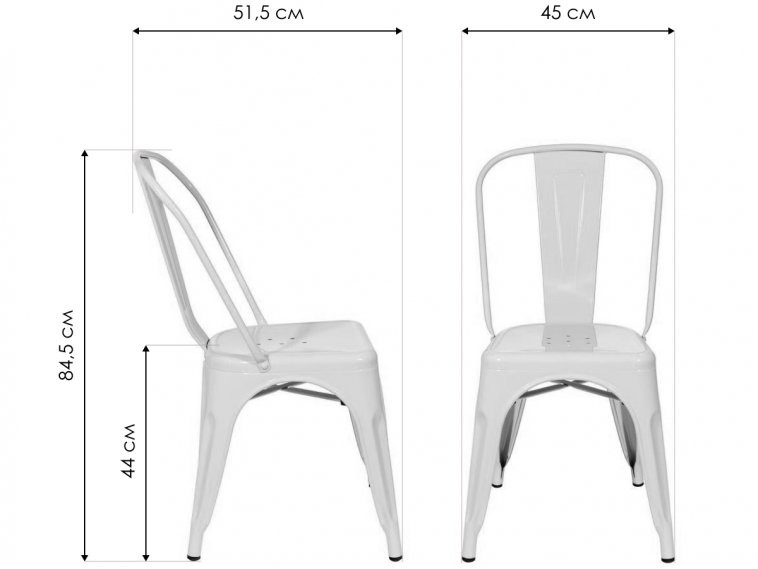 Стул на металлокаркасе Тиоли черный глянцевый