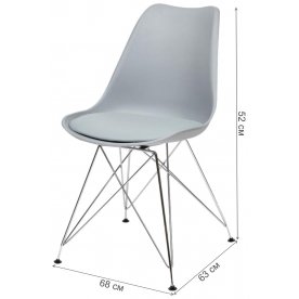 Стул на металлокаркасе Tulip iron chair mod.EC-123