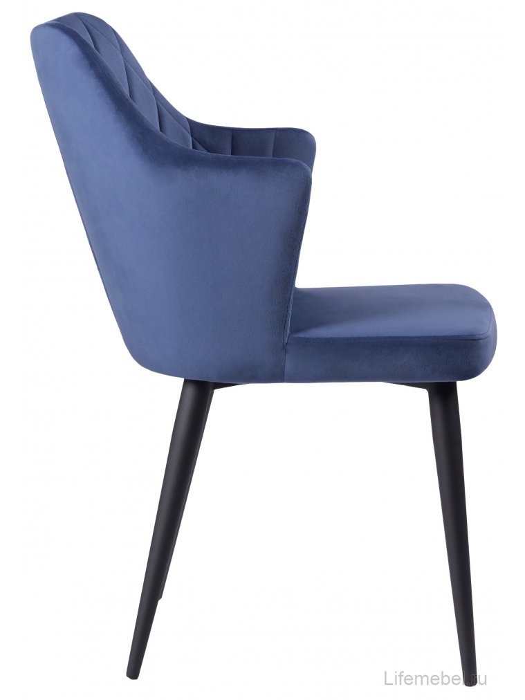 Стул на металлокаркасе Velen dark blue