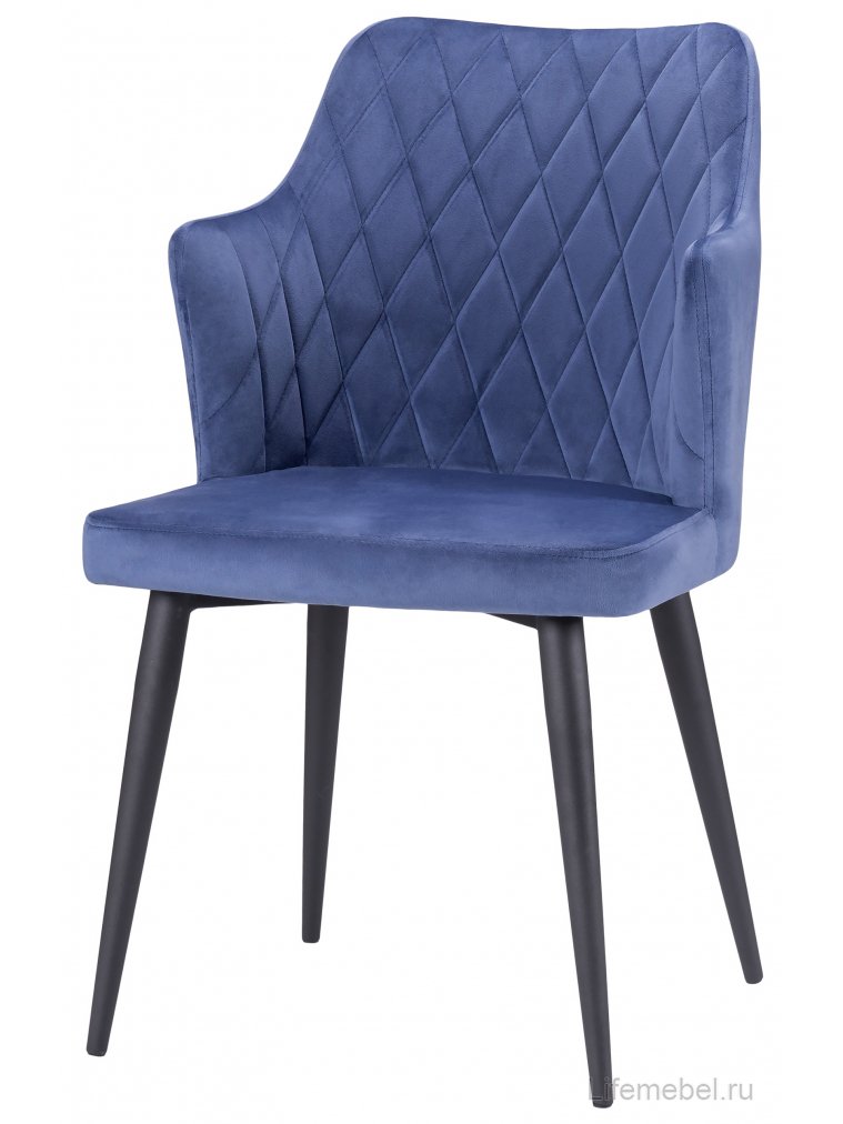 Стул на металлокаркасе Velen dark blue
