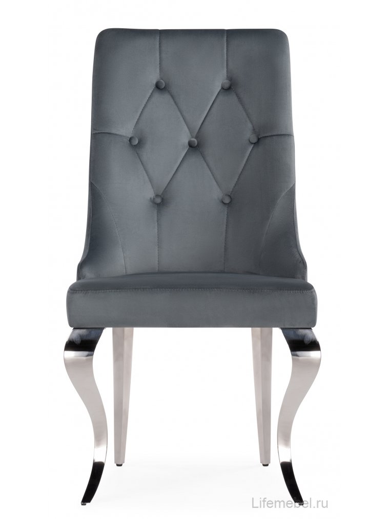Стул на металлокаркасе Viki dark grey / steel