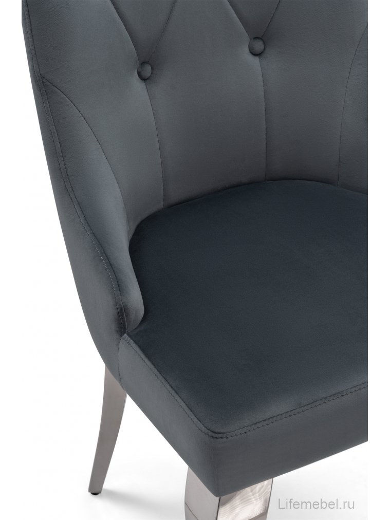 Стул на металлокаркасе Viki dark grey / steel