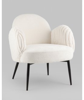 Дизайнерский стул Wave Stripes, букле белый