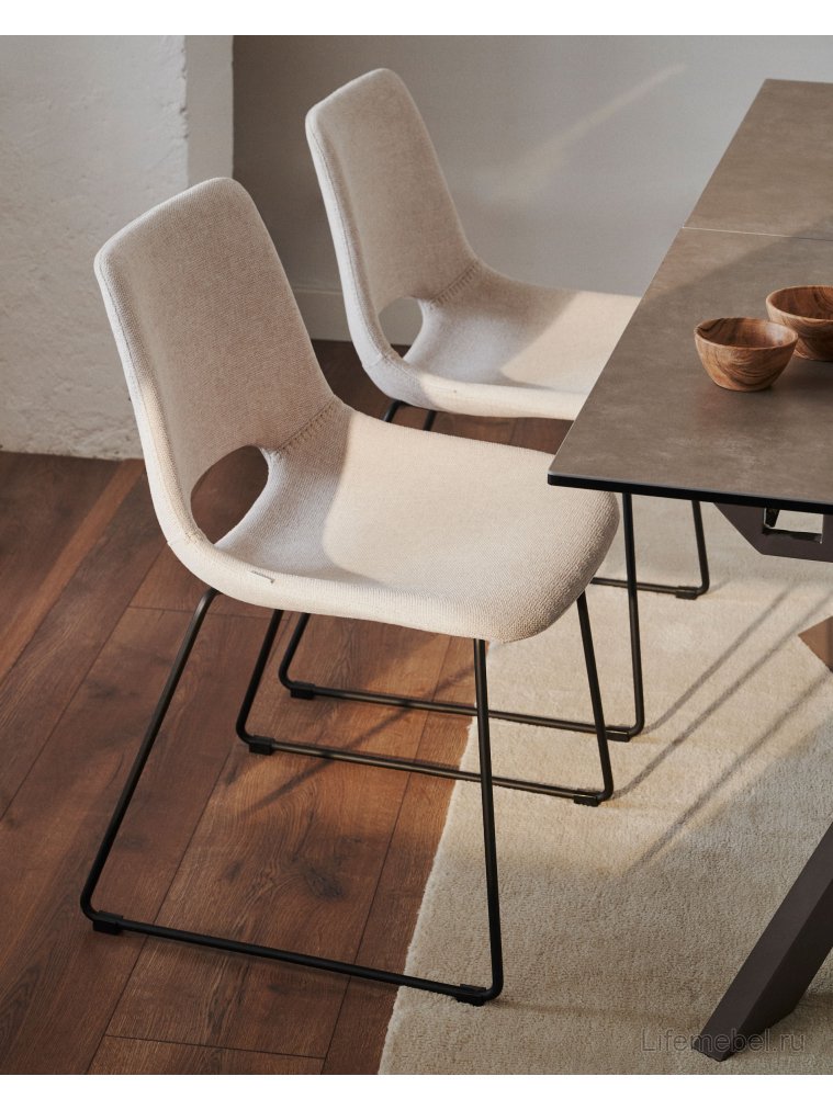 Стул на металлокаркасе Zahara бежевый