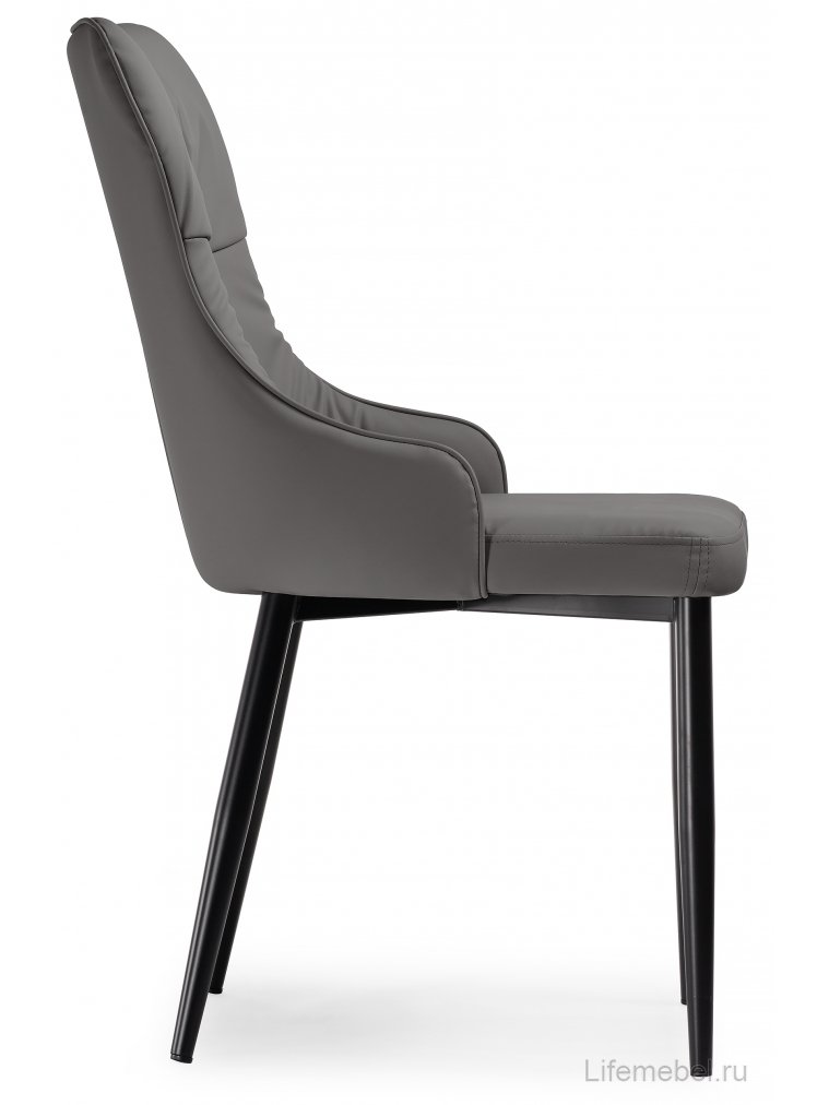 Стул на металлокаркасе Neli gray / black