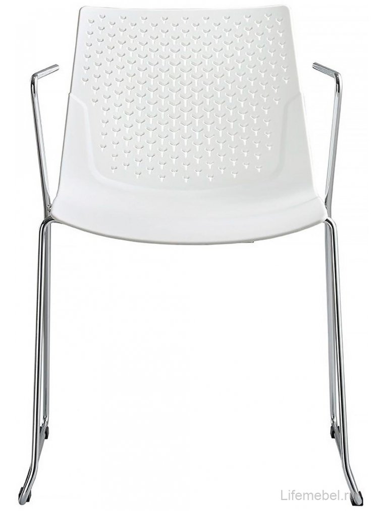 Стул на металлокаркасе FX-05F белый