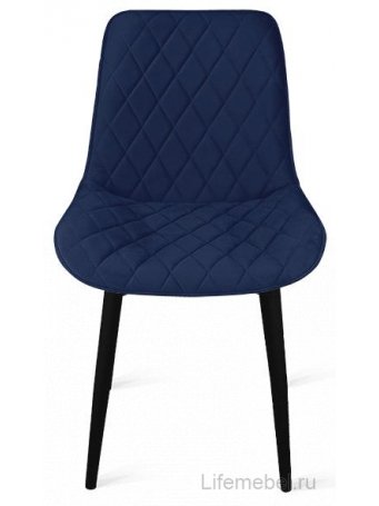 Стул Oscar велюр L005 синий / черный муар