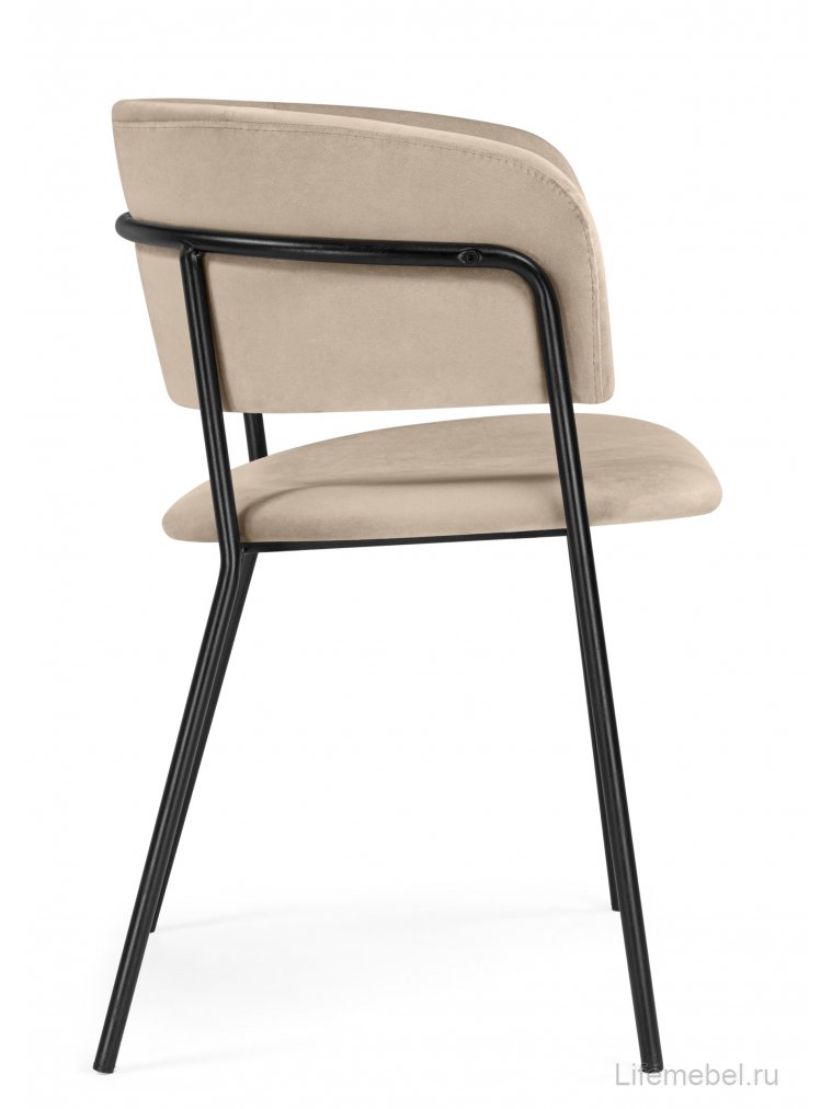 Стул на металлокаркасе Осло темно-бежевый (H-07) / черный