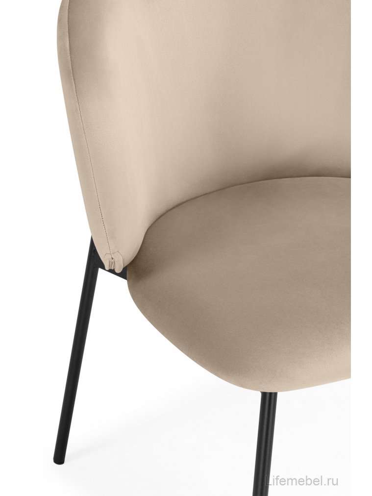 Стул на металлокаркасе Рикко темно-бежевый (H-07) / черный